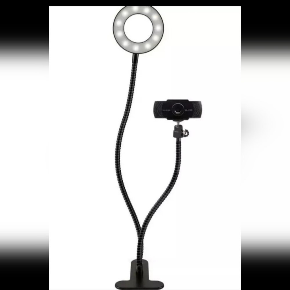 Slide SEALED! NIB! Webcam w/Ring Light #CWB13BK 30fps Full HD 1080. R2S!!